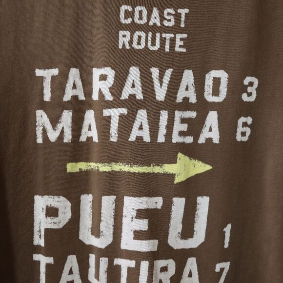 L.O.G.G Brown Vintage Short Sleeve Tee with Graphic Design Medium - Picture 3 of 6